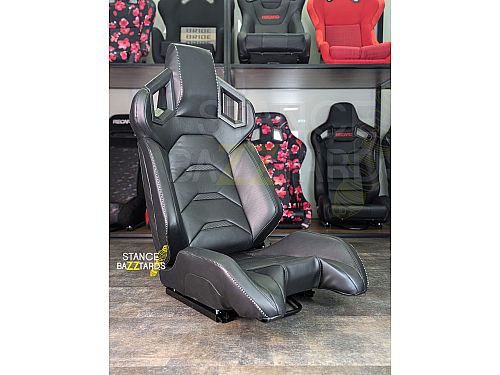 Сиденье спортивное (ковш) SB Seats (106x66x56) ПВХ кожа, с двумя ручками, JBR1085_BLK