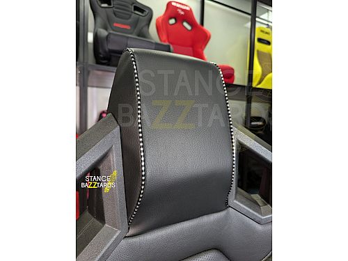 Сиденье спортивное (ковш) SB Seats (106x66x56) ПВХ кожа, с двумя ручками, JBR1085_BLK