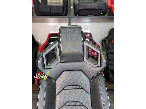 Сиденье спортивное (ковш) SB Seats (106x66x56) ПВХ кожа, с двумя ручками, JBR1085_BLK