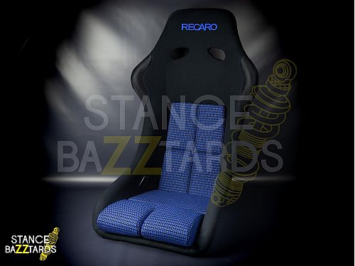 Сиденье спортивное (ковш) SB Seats (Размер M) Ткань, Черный с синим, JBR9001_NB_M