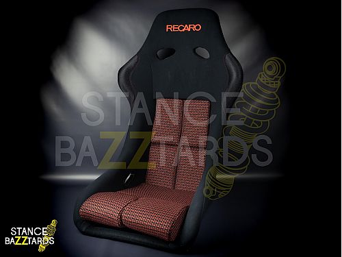 Сиденье спортивное (ковш) SB Seats (Размер M) Ткань, Черный с красным, JBR9001_NR_M Сиденье спортивное (ковш) SB Seats (Размер M) Ткань, Черный с красным, JBR9001_NR_M