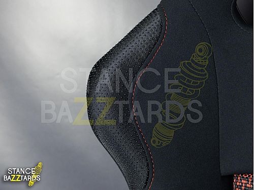 Сиденье спортивное (ковш) SB Seats (Размер M) Ткань, Черный с красным, JBR9001_NR_M Сиденье спортивное (ковш) SB Seats (Размер M) Ткань, Черный с красным, JBR9001_NR_M