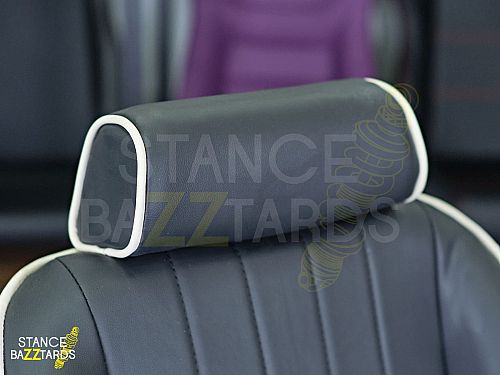 Сиденье спортивное (ковш) SB Seats (57x54.5x98) Кожа, Черный с белым, JBR9004_BLKWH Сиденье спортивное (ковш) SB Seats (57x54.5x98) Кожа, Черный с белым, JBR9004_BLKWH