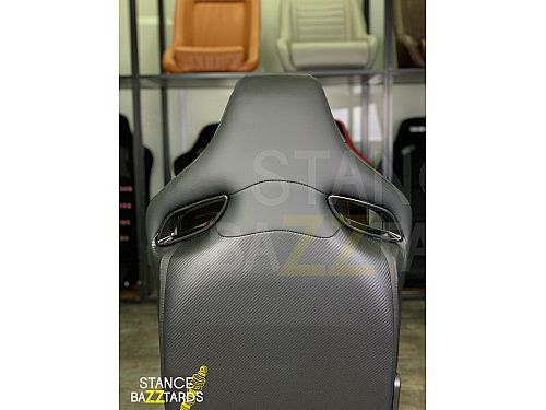 Сиденье спортивное (полуковш) SB Seats Кожа, Черный (Регулировка слево), JBR9007_BLK_LH