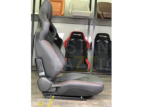 Сиденье спортивное (полуковш) SB Seats Кожа, Черный (Регулировка слево), JBR9007_BLK_LH