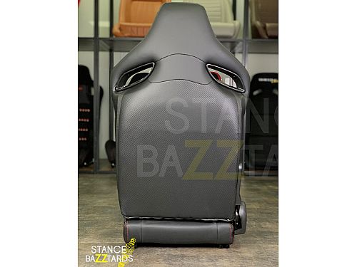 Сиденье спортивное (полуковш) SB Seats Кожа, Черный (Регулировка слево), JBR9007_BLK_LH