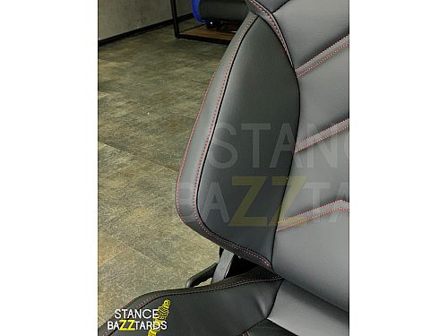 Сиденье спортивное (полуковш) SB Seats Кожа, Черный (Регулировка слево), JBR9007_BLK_LH