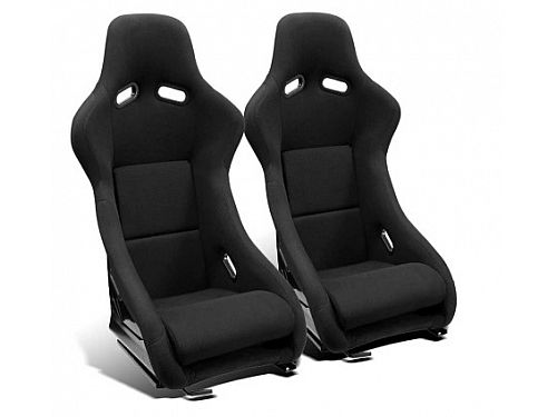 Сиденье спортивное (ковш) стеклопластик SB Seats (110x59x56) ткань, с двумя ручками, JBR1022