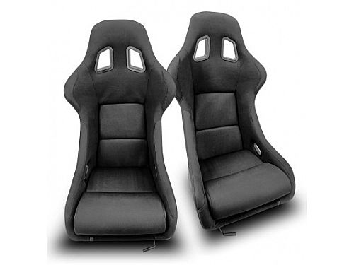 Сиденье спортивное (ковш) стеклопластик SB Seats (110x59x60) ткань, большой размер, с двумя ручками, JBR1022BIG
