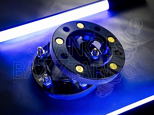 Проставка колесная Toyota алюм Starleks (PCD 5x150, толщ 25 мм, ЦО 110.1, шпилечная 14x1.5), 25SP5150-110.1(STUD14x1.5) HUB Step Black TYT/LXS