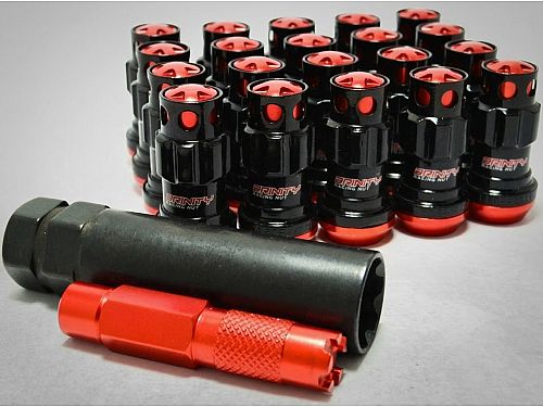 Гайки колесные Starleks 12x1.25 сталь (конус, высота 46 мм, тип: открытая) комплект, арт. KK911944RCN/RD, KK911944RCNRD