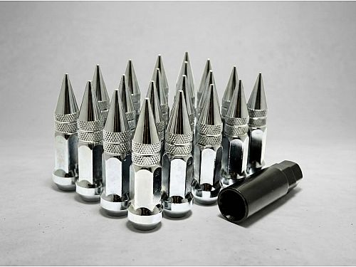 Гайки колесные Starleks 12x1.25 сталь (конус, высота 80 мм, тип: пика) комплект, арт. KK911944SD/CR, KK911944SDCR
