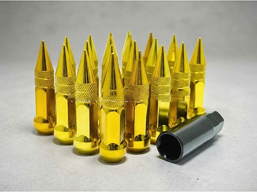 Гайки колесные Starleks 12x1.25 сталь (конус, высота 80 мм, тип: пика) комплект, арт. KK911944SD/GD, KK911944SDGD