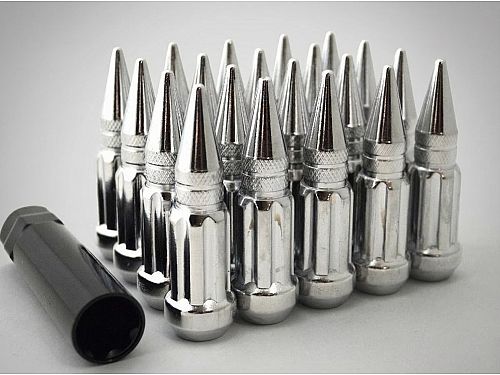 Гайки колесные Starleks 14x1.5 сталь (конус, высота 80 мм, тип: пика) комплект, арт. KK911948SD/CR, KK911948SDCR