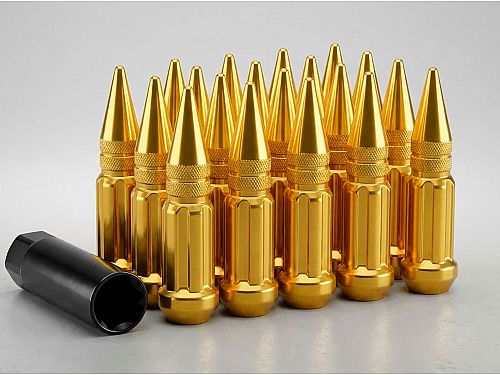 Гайки колесные Starleks 14x1.5 сталь (конус, высота 80 мм, тип: пика) комплект, арт. KK911948SD/GD, KK911948SDGD
