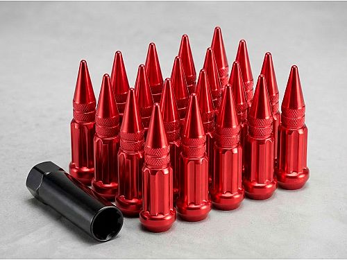 Гайки колесные Starleks 14x1.5 сталь (конус, высота 80 мм, тип: пика) комплект, арт. KK911948SD/RD, KK911948SDRD