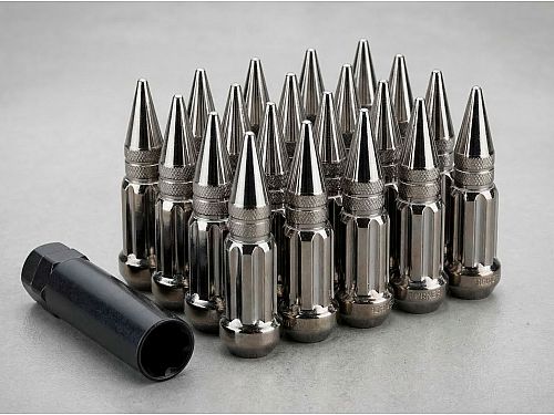 Гайки колесные Starleks 14x1.5 сталь (конус, высота 80 мм, тип: пика) комплект, арт. KK911948SD/TI, KK911948SDTI
