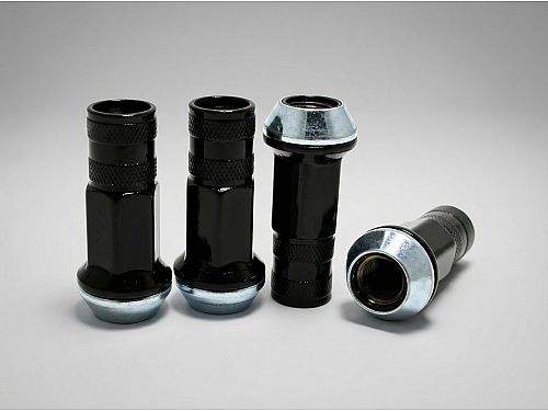 Гайки колесные Starleks 12x1.25 сталь (вращающийся конус, высота 45 мм, тип: открытая) комплект, арт. RR304544NSF(Black)