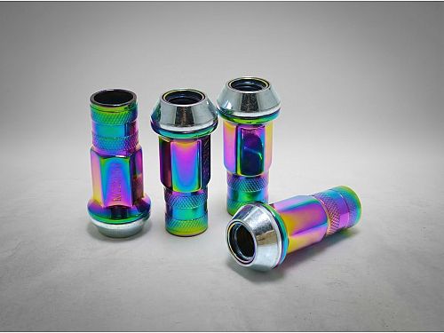 Гайки колесные Starleks 12x1.25 сталь (вращающийся конус, высота 45 мм, тип: открытая) комплект, арт. RR304544NSF(GREEN)