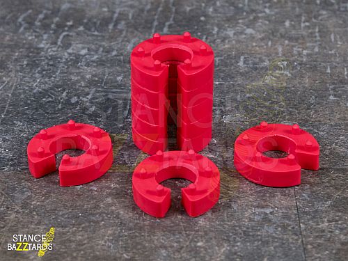 Отбойники для амортизаторов TA-Technix сборные на переднюю или заднюю ось (диаметр штока 20- 22 мм, 8 штук), CA5266