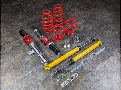 Комплект винтовой подвески TA-Technix EVOGWVW23 Seat Leon 5F (многорычажка), 2012-, с регул-ми Комплект винтовой подвески TA-Technix EVOGWVW23 Seat Leon 5F (многорычажка), 2012-, с регул-ми