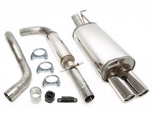 Выхлопная система Ta Technix после катализатора 2x80mm Volkswagen Golf 4 поколение Typ 1J (1996-2007), 02VW023-8
