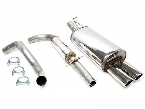 Выхлопная система Ta Technix после катализатора 2x80mm Volkswagen Golf 4 поколение Typ 1J (1996-2007), 02VW025-8