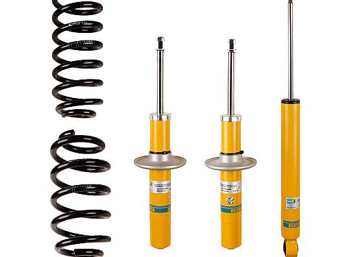 Спортивная подвеска Bilstein B12 Pro-Kit Audi A4 4 поколение (B8) (2007-2016) с регулировкой высоты 20/15 мм, 46-183347