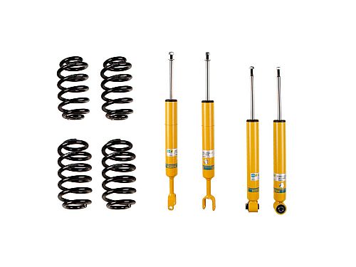 Спортивная подвеска Bilstein B12 Pro-Kit Audi A4 2 поколение (B6) (2000-2006) с регулировкой высоты 30/30 мм, 46-188496
