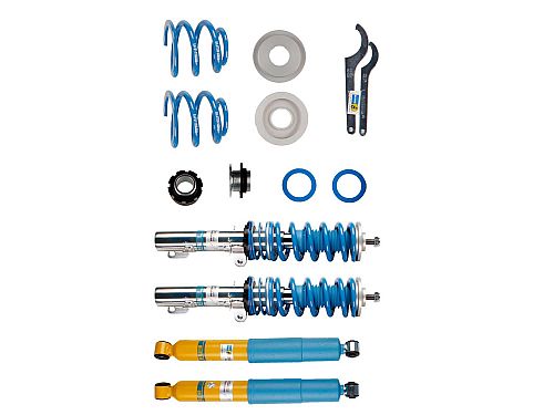Винтовая подвеска (койловеры) Bilstein B14, SEAT Leon 1 поколение, 1998-2006 (с регулировками высоты), 47-080416 Винтовая подвеска (койловеры) Bilstein B14, SEAT Leon 1 поколение, 1998-2006 (с регулировками высоты), 47-080416