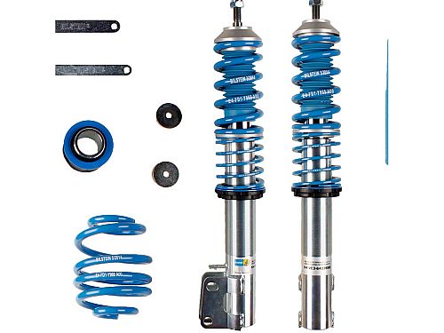 Винтовая подвеска (койловеры) Bilstein B14, Renault Clio 2 поколение, 1998-2013 (с регулировками высоты), 47-217706 Винтовая подвеска (койловеры) Bilstein B14, Renault Clio 2 поколение, 1998-2013 (с регулировками высоты), 47-217706