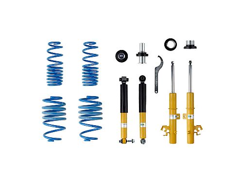 Винтовая подвеска (койловеры) Bilstein B14, Nissan Qashqai 2 поколение (J11), 2013-2025 (с регулировками высоты), 47-245525