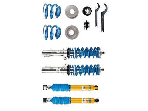 Винтовая подвеска (койловеры) Bilstein B16 PSS9, SEAT Leon 1 поколение, 1998-2006 (с регулировками высоты), 48-080422 Винтовая подвеска (койловеры) Bilstein B16 PSS9, SEAT Leon 1 поколение, 1998-2006 (с регулировками высоты), 48-080422