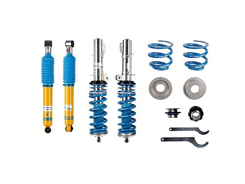 Винтовая подвеска (койловеры) Bilstein B16 PSS9, SEAT Leon 1 поколение, 1998-2006 (с регулировками высоты), 48-080422 Винтовая подвеска (койловеры) Bilstein B16 PSS9, SEAT Leon 1 поколение, 1998-2006 (с регулировками высоты), 48-080422