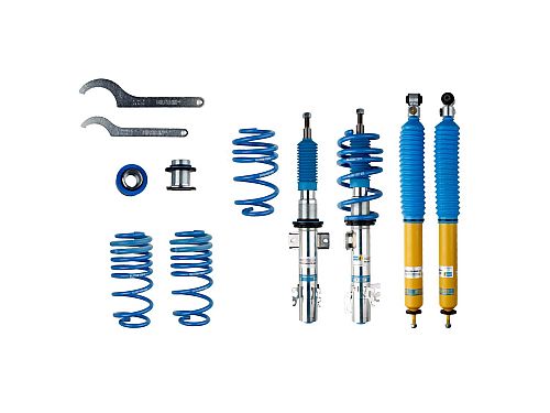 Винтовая подвеска (койловеры) Bilstein B16 PSS9, Volkswagen Polo 5 поколение (6R/6C/61), 2009-2020 (с регулировками высоты), 48-245296