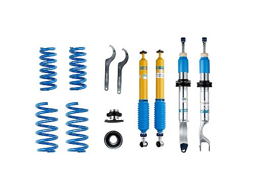 Винтовая подвеска (койловеры) Bilstein B16 PSS10, Mercedes-Benz C-класс 4 поколение (W205), 2013-2025 (с регулировками высоты), 48-252096