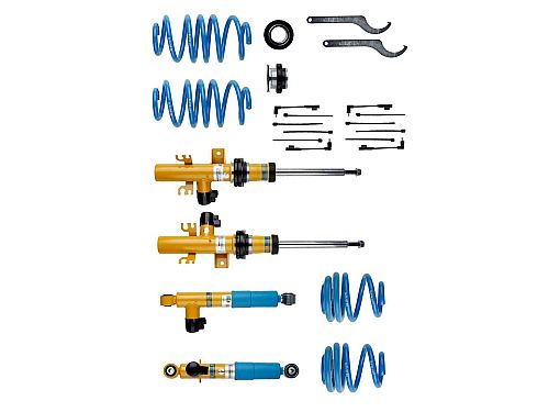 Винтовая подвеска (койловеры) Bilstein B16 Track (DT), Volkswagen Transporter 6 поколение (T6), 2015-2024 (с регулировками высоты), 49-254778