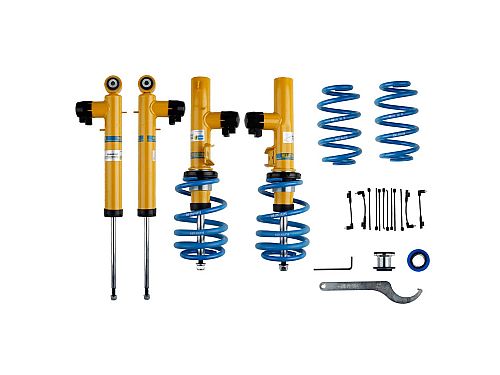 Винтовая подвеска (койловеры) Bilstein B16 Track (DT), SEAT Leon 3 поколение, 2012-2020 (с регулировками высоты), 49-279641 Винтовая подвеска (койловеры) Bilstein B16 Track (DT), SEAT Leon 3 поколение, 2012-2020 (с регулировками высоты), 49-279641