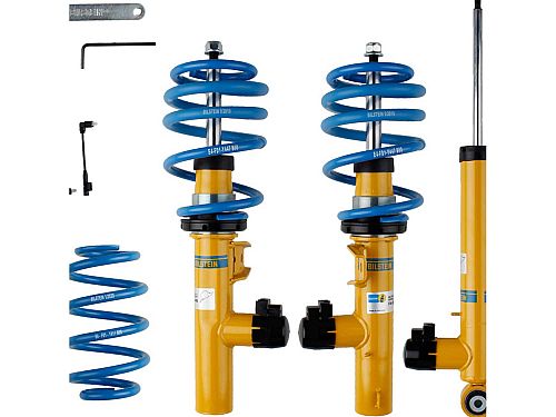 Винтовая подвеска (койловеры) Bilstein B16 Track (DT), SEAT Leon 3 поколение, 2012-2020 (с регулировками высоты), 49-279641 Винтовая подвеска (койловеры) Bilstein B16 Track (DT), SEAT Leon 3 поколение, 2012-2020 (с регулировками высоты), 49-279641