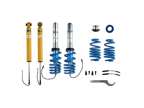 Винтовая подвеска (койловеры) Bilstein B16 Track (DT), Audi A4 5 поколение (B9), 2015-2025 (с регулировками высоты), 49-290868