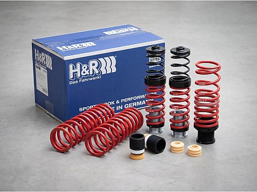 Пружины H&R BMW 2 серия 1 поколение (F22/F23) (2013-2022), занижение 20/25 мм, с регулировкой высоты, 23003-1