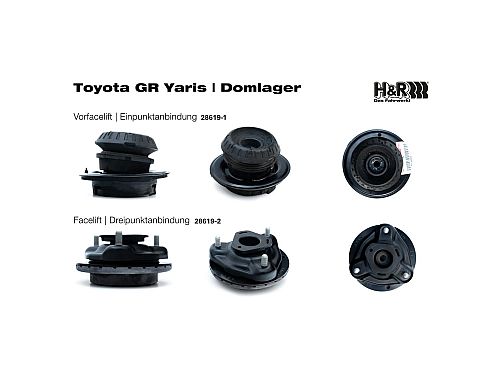 Винтовая подвеска (койловеры) H&R Monotube, Toyota Yaris 4 поколение (XP210/AC100), 2019-2025 (с регулировками высоты), 28619-2