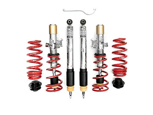 Винтовая подвеска (койловеры) H&R Twin-Tube, Volkswagen Golf 8 поколение (CD1), 2019-2025 (55 мм) (с регулировками высоты), 47638-2S Винтовая подвеска (койловеры) H&R Twin-Tube, Volkswagen Golf 8 поколение (CD1), 2019-2025 (55 мм) (с регулировками высоты), 47638-2S