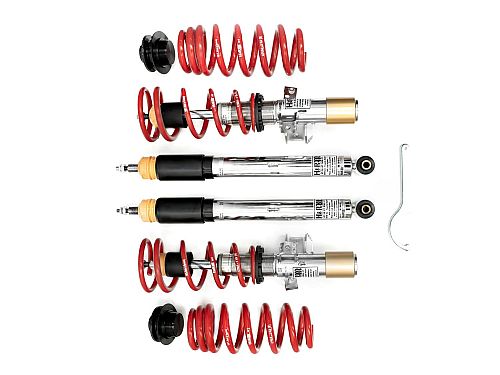Винтовая подвеска (койловеры) H&R Twin-Tube, Volkswagen Golf 8 поколение (CD1), 2019-2025 (55 мм) (с регулировками высоты), 47638-2S Винтовая подвеска (койловеры) H&R Twin-Tube, Volkswagen Golf 8 поколение (CD1), 2019-2025 (55 мм) (с регулировками высоты), 47638-2S
