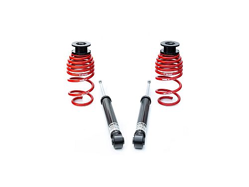Винтовая подвеска (койловеры) H&R Twin-Tube, Skoda Superb 2 поколение (B6/3T), 2008-2015 (55 мм) (с регулировками высоты), 45851-10