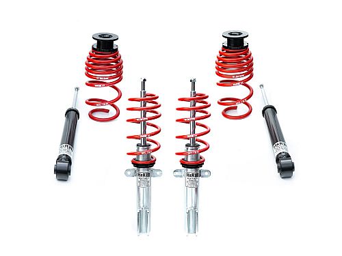 Винтовая подвеска (койловеры) H&R Twin-Tube, Skoda Superb 2 поколение (B6/3T), 2008-2015 (55 мм) (с регулировками высоты), 45851-10
