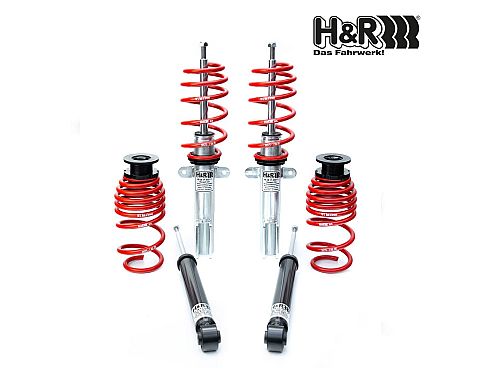 Винтовая подвеска (койловеры) H&R Twin-Tube, Skoda Superb 2 поколение (B6/3T), 2008-2015 (55 мм) (с регулировками высоты), 45851-10