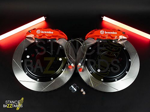 Тормозная тюнинг система SB Toyota Sequoia 2 поколение (2008-2021) GT4 (380*28mm, Моноблок, Насечки) 4 поршня задней оси, SB_GT4_zad, GT4-776-R-01-0C-01-03-08-05-00-02