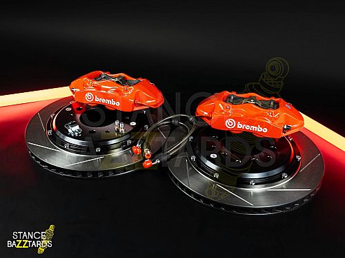 Тормозная тюнинг система SB Toyota Tundra 2 поколение (2007-2021) GT4 (380*28mm, Моноблок, Насечки) 4 поршня задней оси, SB_GT4_zad, GT4-776-R-01-0C-01-03-08-05-00-02
