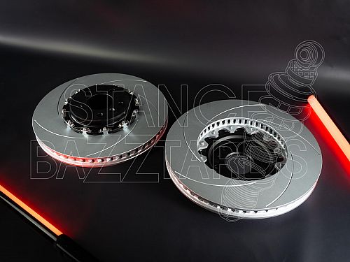 Тормозные диски передние под заводскую систему Aston Martin DBX (410x38) (тип перфорация и насечки, Плавающий), DSCMY83-1125-AA